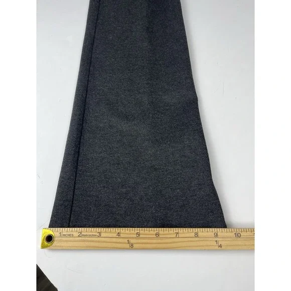 Betabrand Dress Pants Women's Sz Medium Long Gray Flare Leg Pull On Pants - Picture 6 of 8